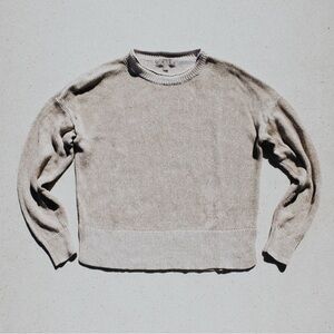 J. Crew cotton linen lightweight sweater rollneck mottled beige small